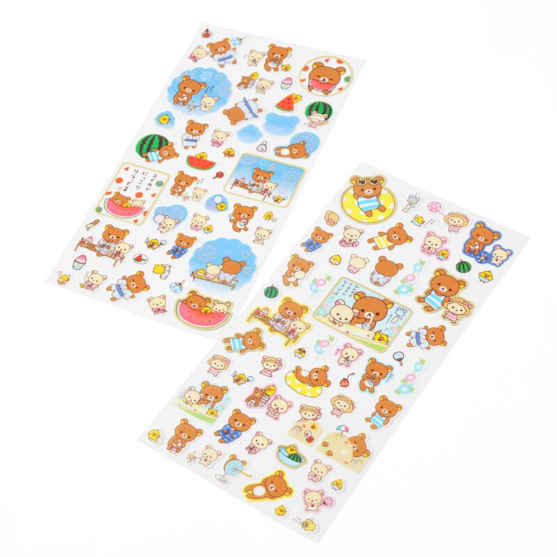 Rilakkuma Sticker Sheet Rilakkuma’s Summer Vacation Tokyo Otaku