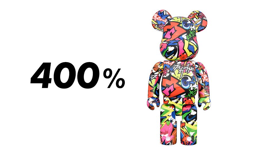 A psychedelic & kawaii BE@RBRICK from Tokyo Otaku Mode x