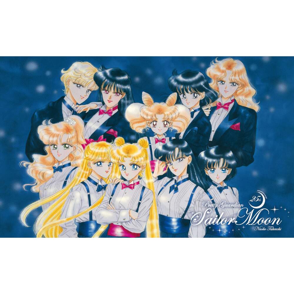 Pretty Guardian Sailor Moon 25th Anniversary Premium Frame Stamp Set W Pretty Guardians Member Limited Clear Folder - 