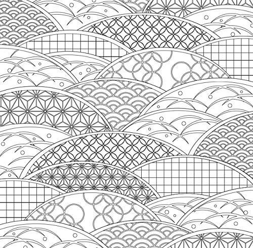 97 Japanese Pattern Colouring Book HD