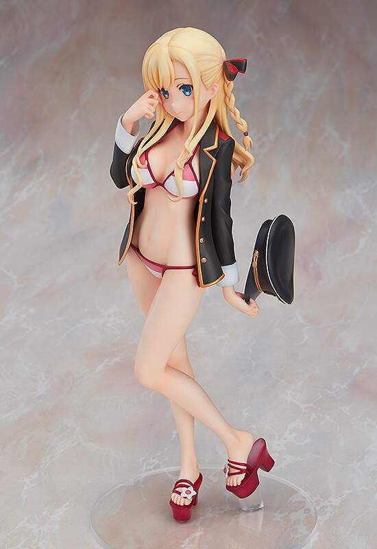 1//8 Scale Figure New NoBox 22cm Anime High School Fleet Wilhelmina Swimsuit Ver