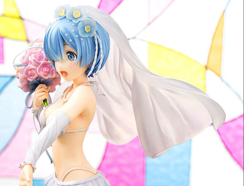 Rezero Starting Life In Another World Rem Wedding Ver 17 Scale Figure