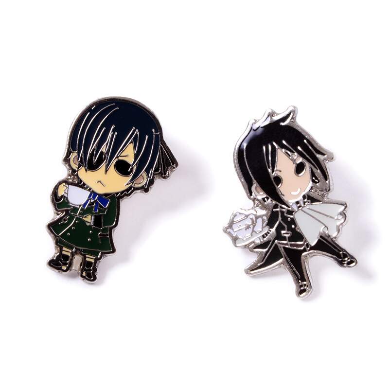 Black Butler Sebastian And Ciel Mini Pin Set