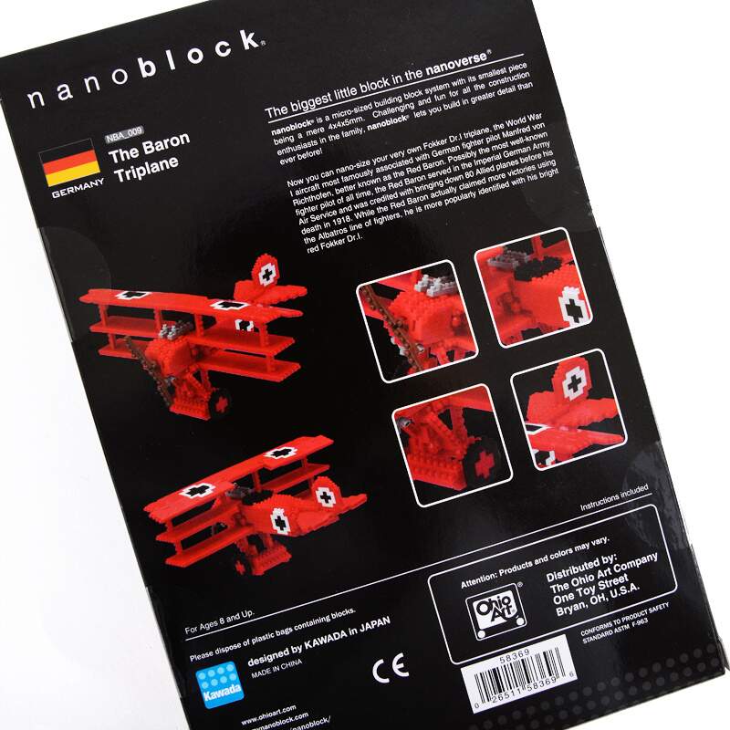 nanoblock NBA/_009 The Baron Triplane