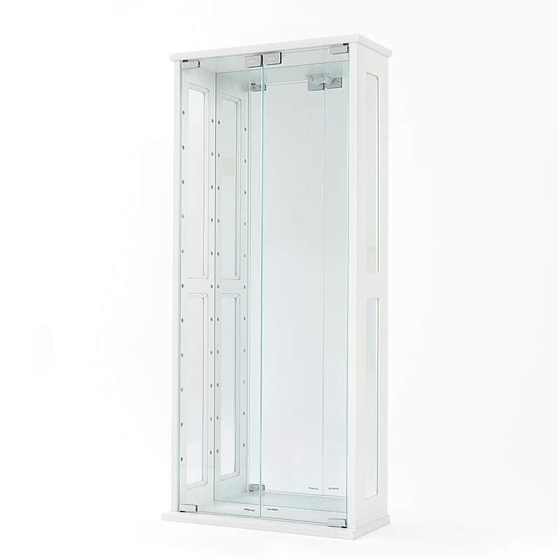 Colete Collection Display Cabinet W Glass Doors White Tom