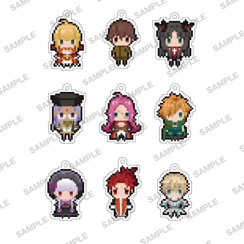 Men S Accessories Men Fate Extra Last Encore Clear Stained Charm Saber Rin Rider Archer Caster
