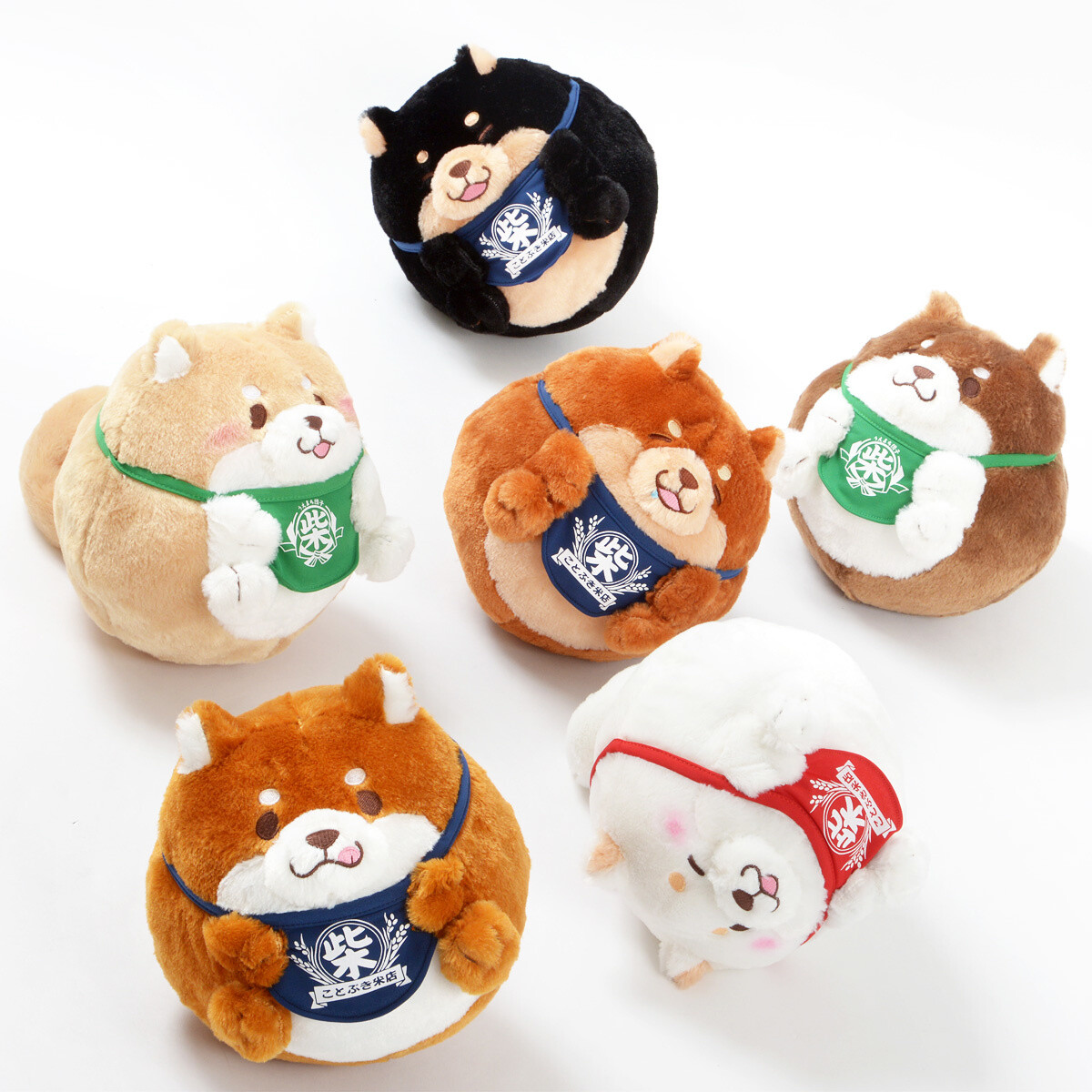 round shiba inu plush