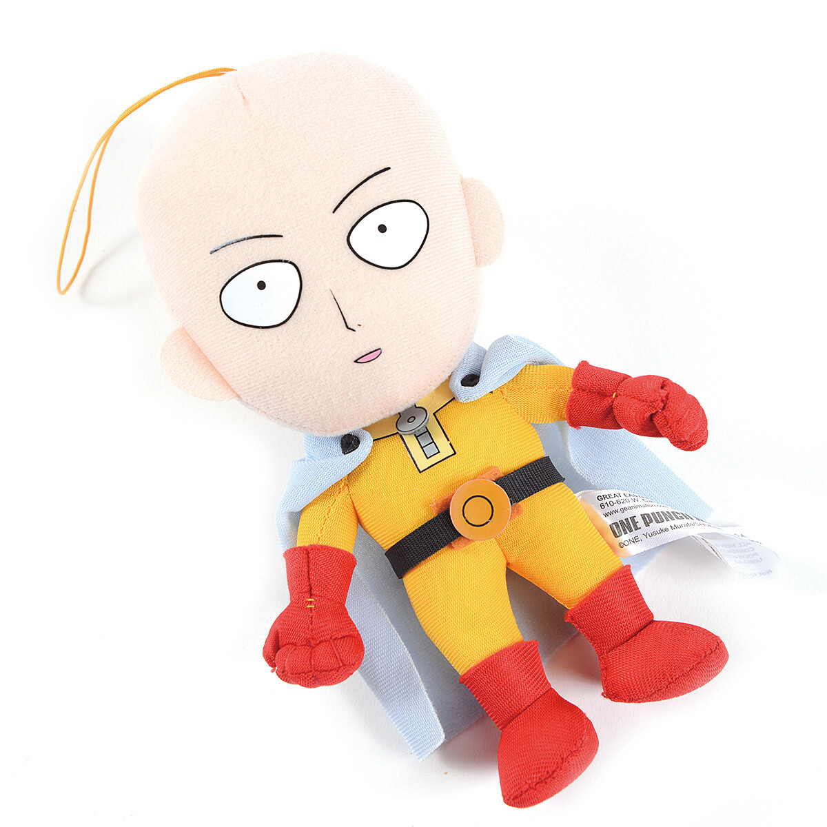 One Punch Man ~ 8/" SAITAMA PLUSH FIGURE ~ Official Great Eastern Plushie