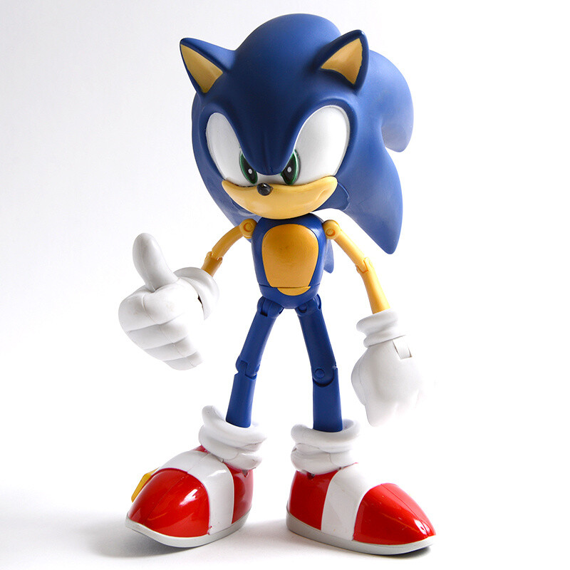 sonic the hedgehog 4 modern sonic action figure with star spring accessory