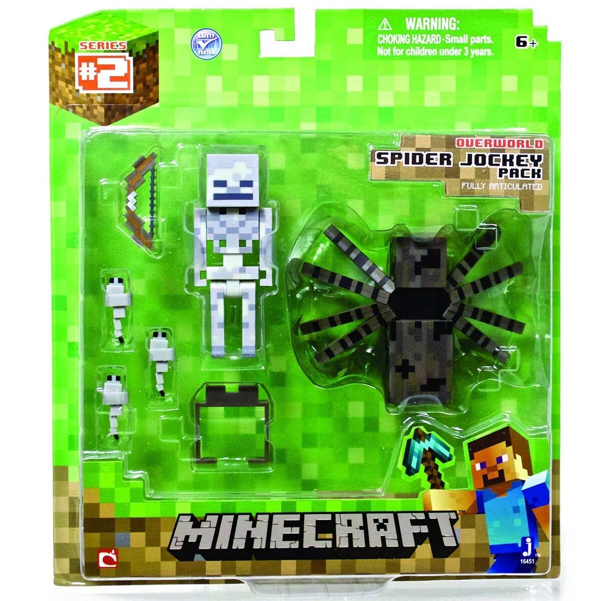 Minecraft Overworld Série 2 Spider Jockey Pack RARE
