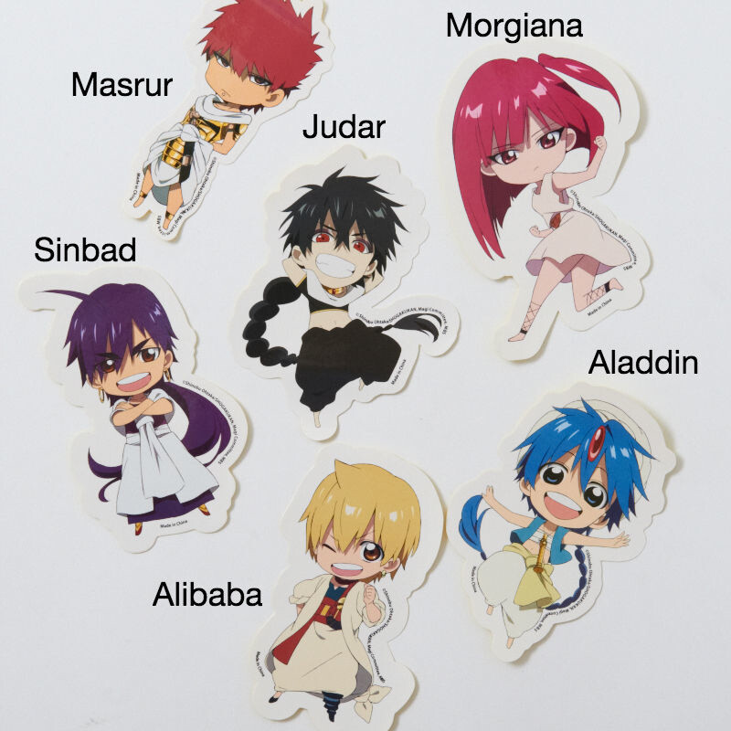 Magi Chibi Character Stickers | TOM Shop: Figures & Merch From Japan